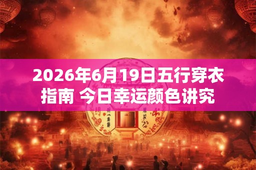 2026年6月19日五行穿衣指南 今日幸运颜色讲究