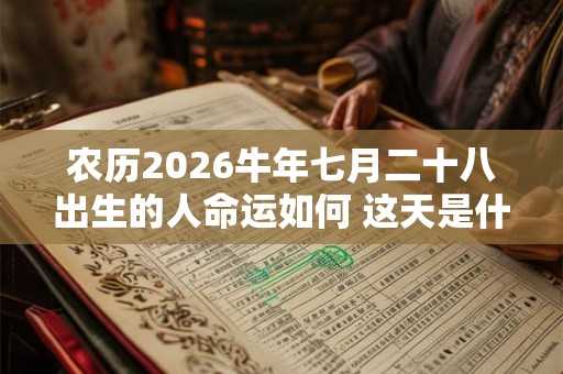 农历2026牛年七月二十八出生的人命运如何 这天是什么星座
