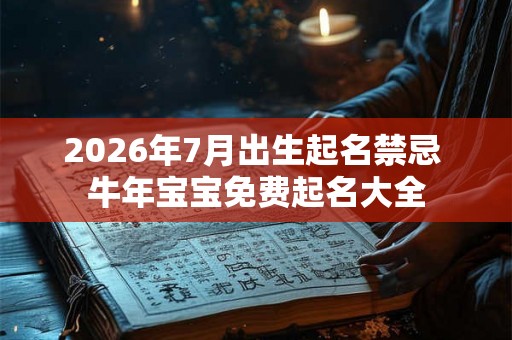 2026年7月出生起名禁忌 牛年宝宝免费起名大全 2026年7月出生起名禁忌 牛年宝宝免费起名大全