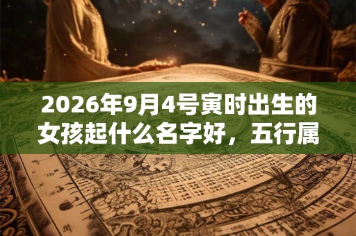 2026年9月4号寅时出生的女孩起什么名字好,五行属什么 2026年9月4号寅时出生的女孩起什么名字好,五行属什么