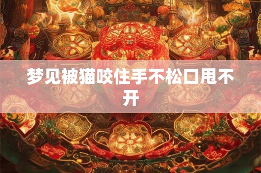 梦见被猫咬住手不松口甩不开