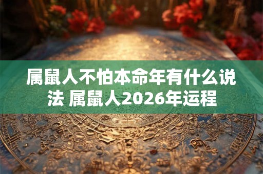属鼠人不怕本命年有什么说法 属鼠人2026年运程