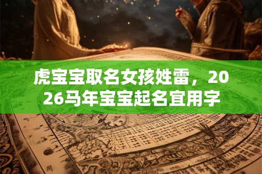 虎宝宝取名女孩姓雷，2026马年宝宝起名宜用字
