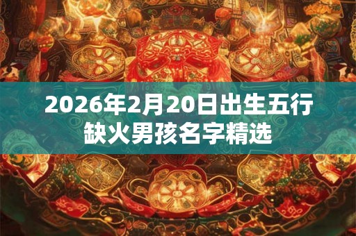 2026年2月20日出生五行缺火男孩名字精选