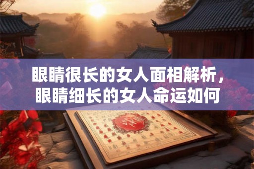 眼睛很长的女人面相解析，眼睛细长的女人命运如何
