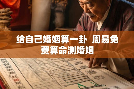 给自己婚姻算一卦  周易免费算命测婚姻