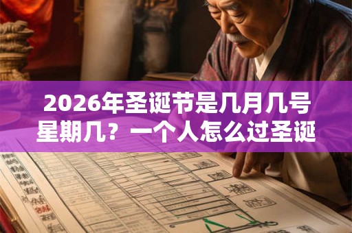 2026年圣诞节是几月几号星期几？一个人怎么过圣诞节？