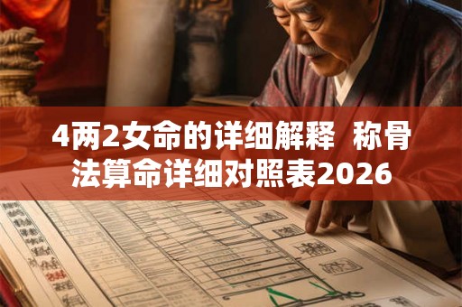 4两2女命的详细解释  称骨法算命详细对照表2026