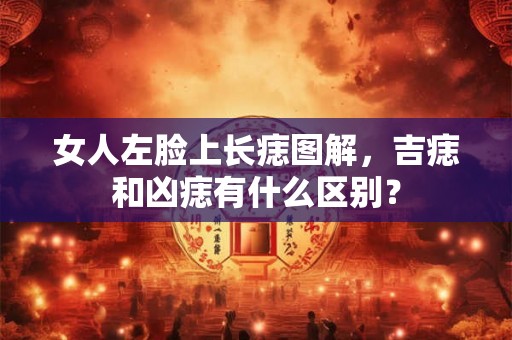 女人左脸上长痣图解，吉痣和凶痣有什么区别？