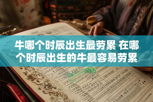 牛哪个时辰出生最劳累 在哪个时辰出生的牛最容易劳累