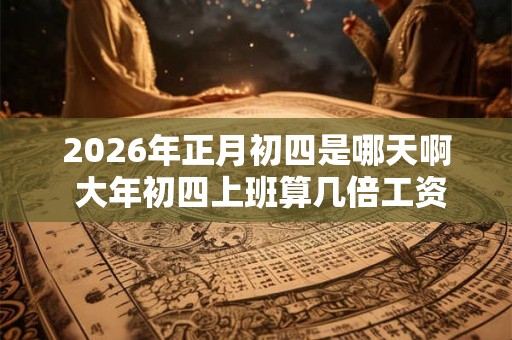 2026年正月初四是哪天啊 大年初四上班算几倍工资