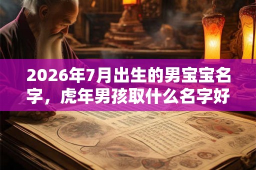 2026年7月出生的男宝宝名字,虎年男孩取什么名字好 2026年7月出生的男宝宝名字,虎年男孩取什么名字好
