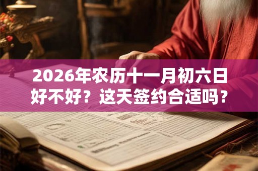 2026年农历十一月初六日好不好？这天签约合适吗？