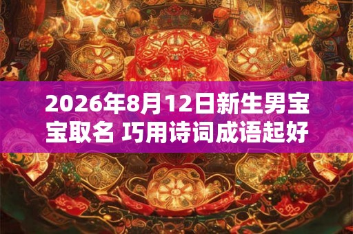 2026年8月12日新生男宝宝取名 巧用诗词成语起好名
