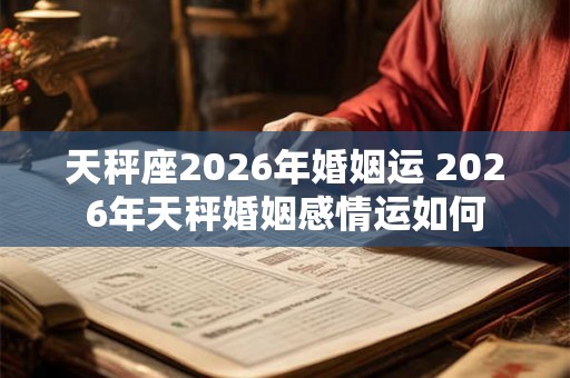 天秤座2026年婚姻运 2026年天秤婚姻感情运如何