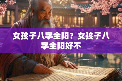 女孩子八字全阳？女孩子八字全阳好不