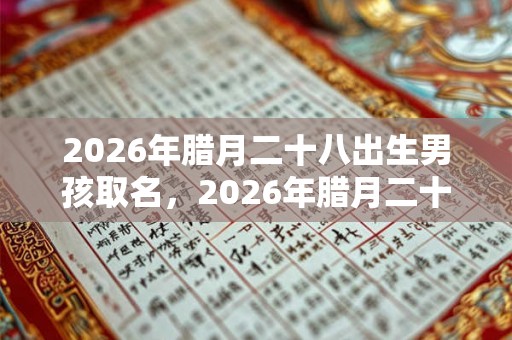 2026年腊月二十八出生男孩取名，2026年腊月二十八出生好吗？