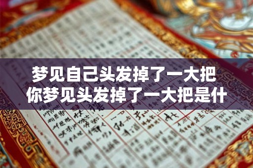 梦见自己头发掉了一大把 你梦见头发掉了一大把是什么意思