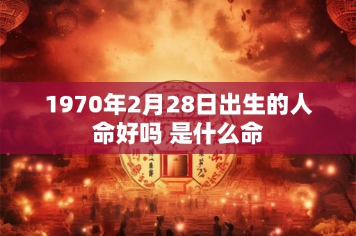 1970年2月28日出生的人命好吗 是什么命 1970年2月28日出生的人命好吗 是什么命