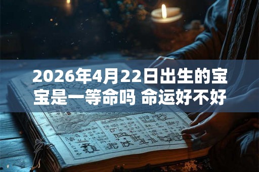 2026年4月22日出生的宝宝是一等命吗 命运好不好 2026年4月22日出生的宝宝是一等命吗 命运好不好
