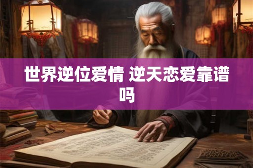 世界逆位爱情 逆天恋爱靠谱吗
