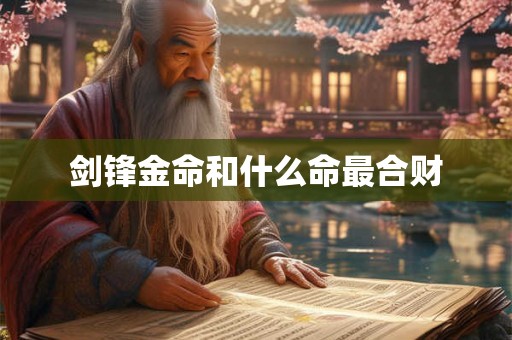 剑锋金命和什么命最合财 剑锋金命和什么命最合财