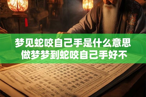 梦见蛇咬自己手是什么意思 做梦梦到蛇咬自己手好不好