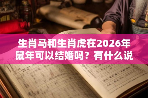 生肖马和生肖虎在2026年鼠年可以结婚吗？有什么说法？