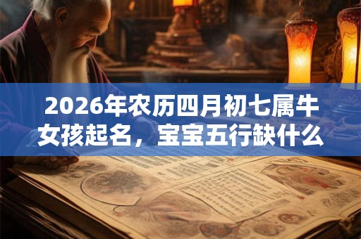 2026年农历四月初七属牛女孩起名,宝宝五行缺什么? 2026年农历四月初七属牛女孩起名,宝宝五行缺什么?