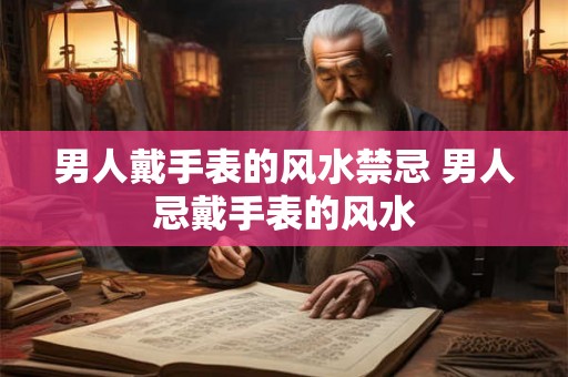 男人戴手表的风水禁忌 男人忌戴手表的风水