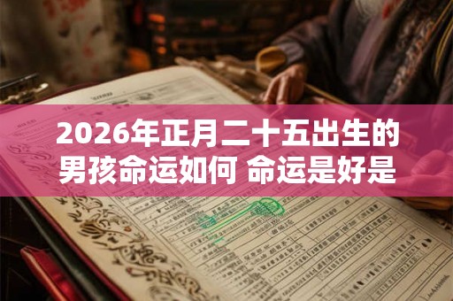 2026年正月二十五出生的男孩命运如何 命运是好是坏 2026年正月二十五出生的男孩命运如何 命运是好是坏