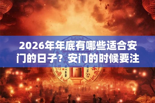 2026年年底有哪些适合安门的日子？安门的时候要注意什么？
