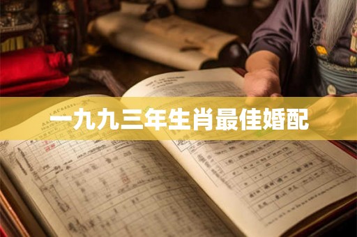 一九九三年生肖最佳婚配