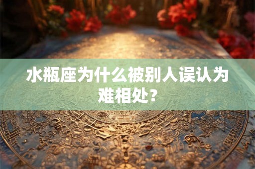 水瓶座为什么被别人误认为难相处？