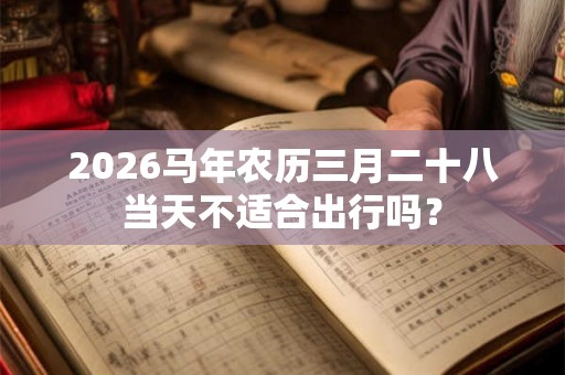2026马年农历三月二十八当天不适合出行吗？