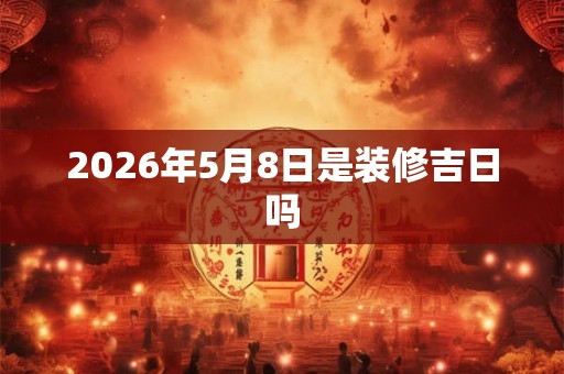 2026年5月8日是装修吉日吗