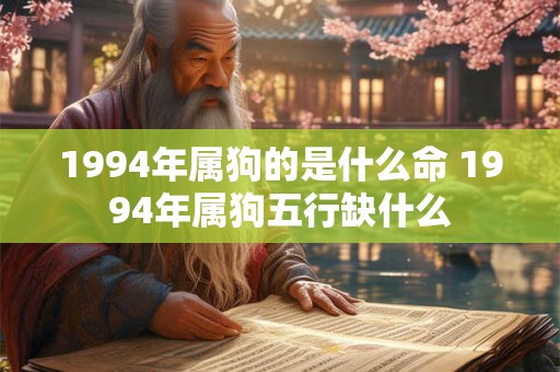 1994年属狗的是什么命 1994年属狗五行缺什么