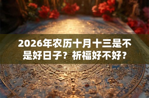 2026年农历十月十三是不是好日子？祈福好不好？