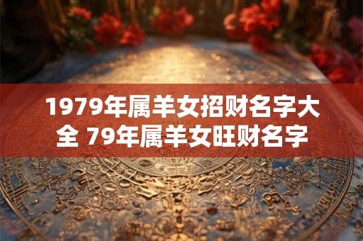 1979年属羊女招财名字大全 79年属羊女旺财名字