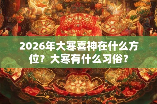 2026年大寒喜神在什么方位？大寒有什么习俗？