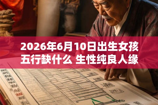 2026年6月10日出生女孩五行缺什么 生性纯良人缘好 2026年6月10日出生女孩五行缺什么 生性纯良人缘好
