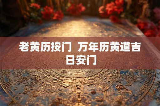 老黄历按门  万年历黄道吉日安门