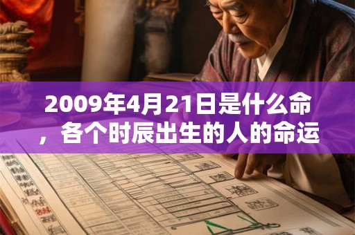 2009年4月21日是什么命，各个时辰出生的人的命运