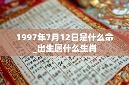 1997年7月12日是什么命_出生属什么生肖