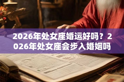 2026年处女座婚运好吗？2026年处女座会步入婚姻吗？
