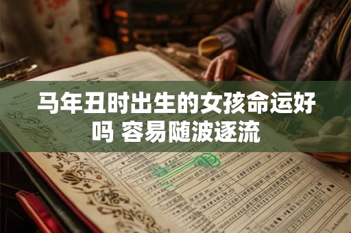 马年丑时出生的女孩命运好吗 容易随波逐流