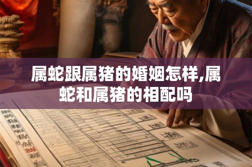 属蛇跟属猪的婚姻怎样,属蛇和属猪的相配吗
