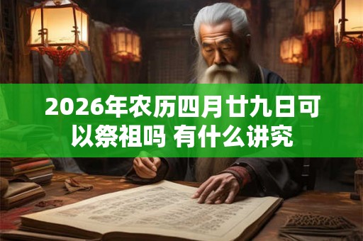 2026年农历四月廿九日可以祭祖吗 有什么讲究