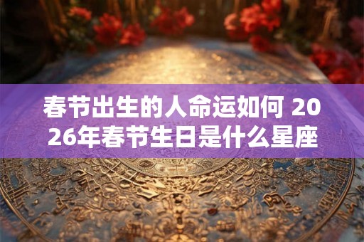 春节出生的人命运如何 2026年春节生日是什么星座