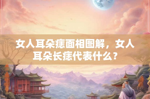 女人耳朵痣面相图解，女人耳朵长痣代表什么？
